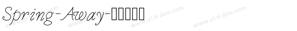 Spring-Away字体转换
