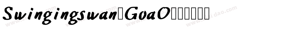 Swingingswan-G0aO字体转换