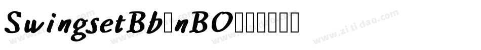SwingsetBb-nBO字体转换