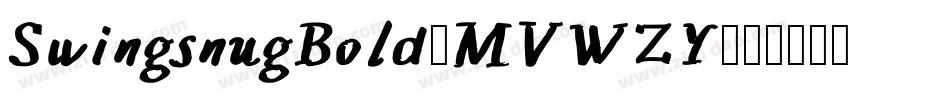 SwingsnugBold-MVWZY字体转换