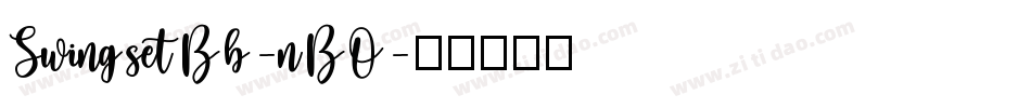 SwingsetBb-nBO字体转换
