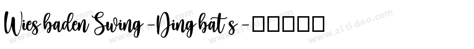 WiesbadenSwing-Dingbats字体转换