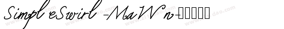 SimpleSwirl-MaWn字体转换
