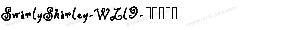 SwirlyShirley-WLl9字体转换