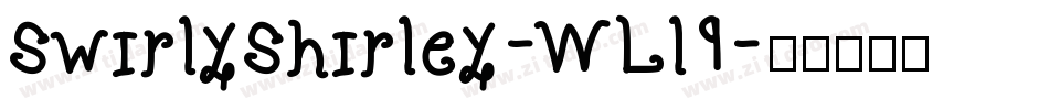 SwirlyShirley-WLl9字体转换