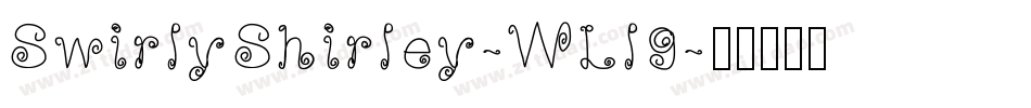 SwirlyShirley-WLl9字体转换