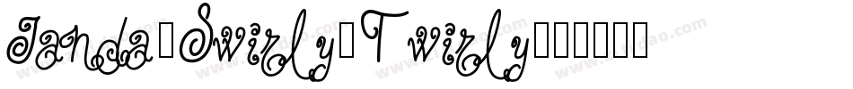 Janda-Swirly-Twirly字体转换