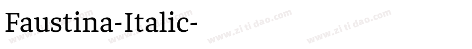 Faustina-Italic字体转换