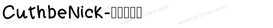 CuthbeNick字体转换