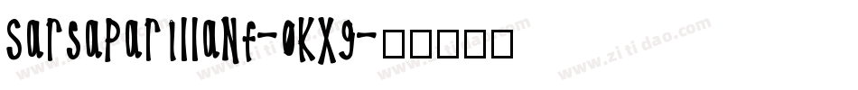 SarsaparillaNf-0Kx9字体转换
