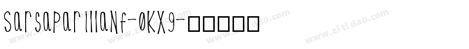 SarsaparillaNf-0Kx9字体转换