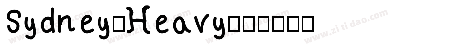 Sydney-Heavy字体转换