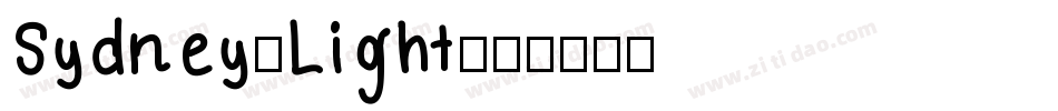 Sydney-Light字体转换