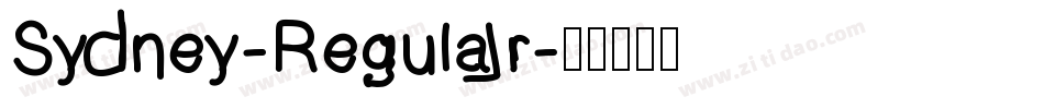 Sydney-Regular字体转换