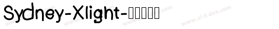 Sydney-Xlight字体转换