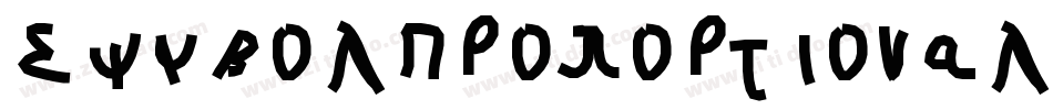 SymbolProportionalBT-Regular字体转换