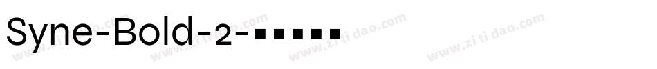 Syne-Bold-2字体转换