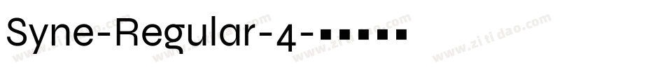 Syne-Regular-4字体转换