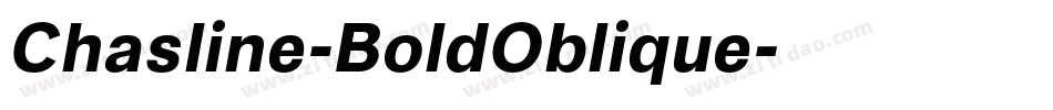 Chasline-BoldOblique字体转换