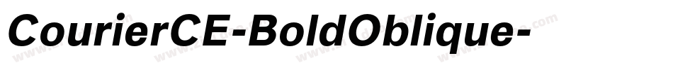 CourierCE-BoldOblique字体转换