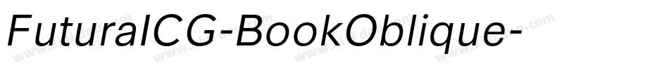 FuturaICG-BookOblique字体转换