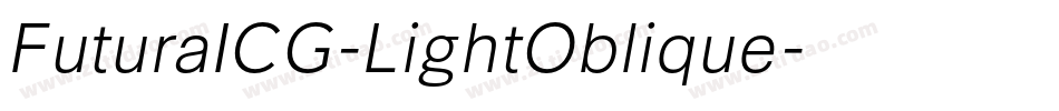 FuturaICG-LightOblique字体转换
