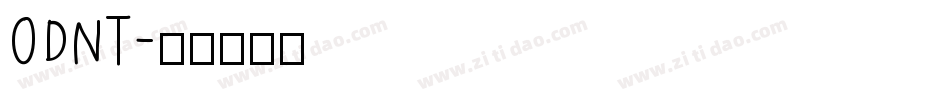 ODNT字体转换
