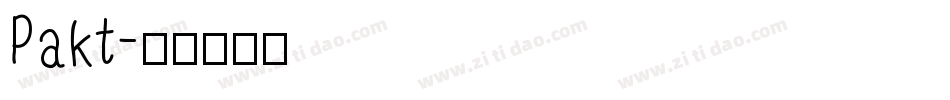 Pakt字体转换