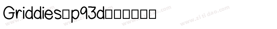 Griddies-p93d字体转换