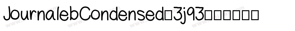JournalebCondensed-3j93字体转换