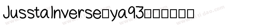 JusstaInverse-ya93字体转换