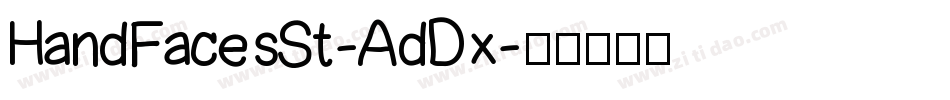 HandFacesSt-AdDx字体转换