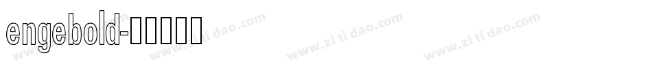 engebold字体转换