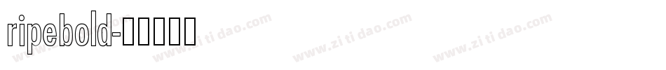ripebold字体转换