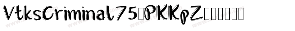 VtksCriminal75-PKKpZ字体转换