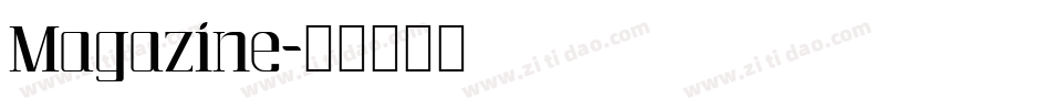 Magazine字体转换