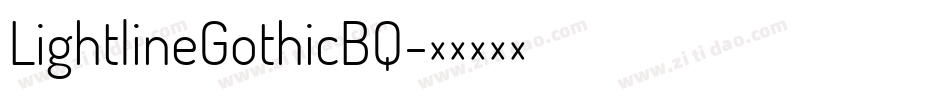 LightlineGothicBQ字体转换