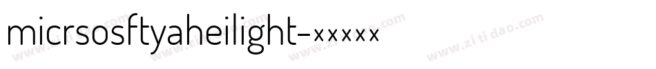 micrsosftyaheilight字体转换