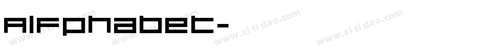 Alfphabet字体转换