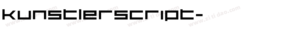 kunstlerscript字体转换