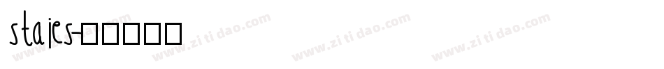 staies字体转换