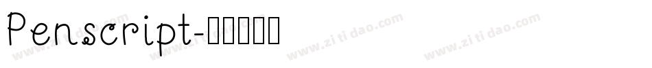 Penscript字体转换