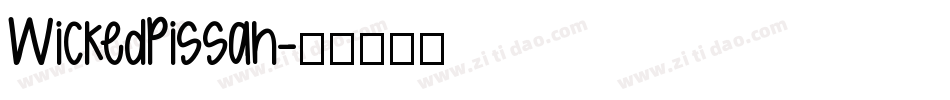 WickedPissah字体转换