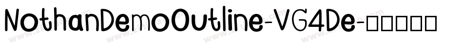 NothanDemoOutline-VG4De字体转换