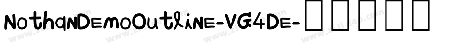 NothanDemoOutline-VG4De字体转换