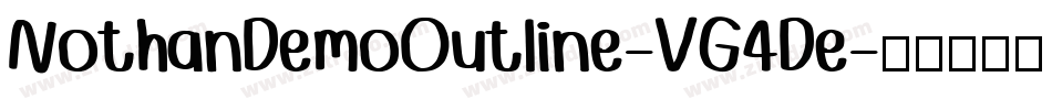 NothanDemoOutline-VG4De字体转换