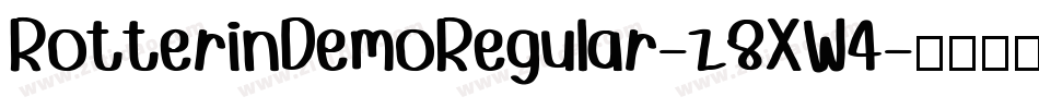 RotterinDemoRegular-z8XW4字体转换