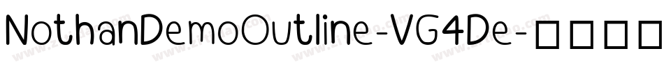 NothanDemoOutline-VG4De字体转换