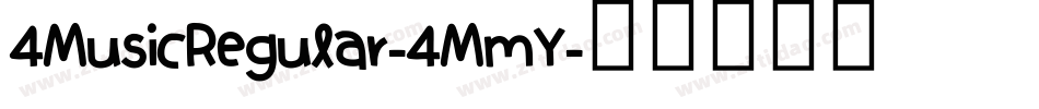 4MusicRegular-4MmY字体转换