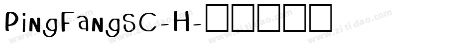 PingFangSC-H字体转换